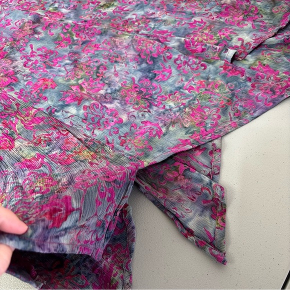 Soft Surroundings Women's Medium Flowy Sleeveless Blouse Top Square Neck Rayon - Picture 9 of 11